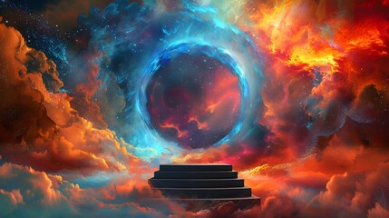 Poster - Abstract Stairway to Heaven with Cosmic Portal