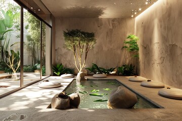 house spa with pool