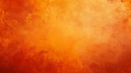Wall Mural - Vignetting orange gradient background image in watercolor style.