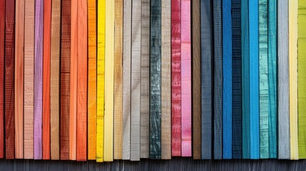 Colorful Wooden Planks Background