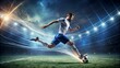 © Alon - Soccer player with a graphic trail