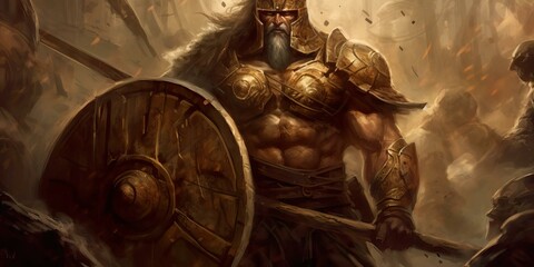 gladiator, towers, strength, valor, unleashed, realms, battle, warrior, courage, conquest, power, legend  Fantasy RPG character 