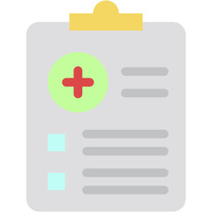 Sticker - Vector Icon Health Report, Report, Medical, Form, Health Report, Medical Report