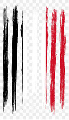 Wall Mural - Yemen flag brush paint textured isolated  on png or transparent background. vector illustration 