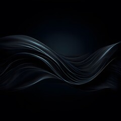 Wall Mural - abstract black waves background