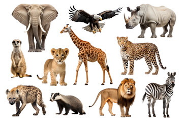 Sticker - Wildlife animal png cut out set