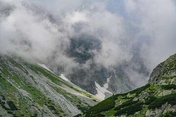 Poster - Alpine summer landscape in Tatra Mountains, Slovakia, Europe