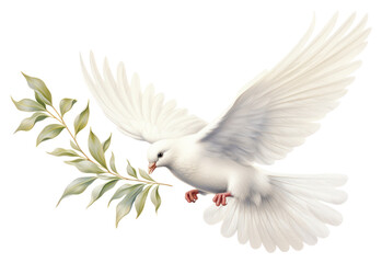 Canvas Print - PNG White dove bird flying animal cockatoo wildlife