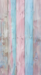 Wall Mural - Colorful pastel wooden wall background