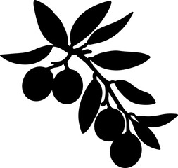 Wall Mural - Olive branch drawing clipart design illustration