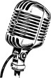 © Larisa - Podcast microphone clipart design illustration