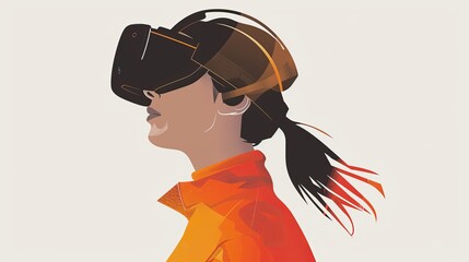 an image of a person using VR and AR googles