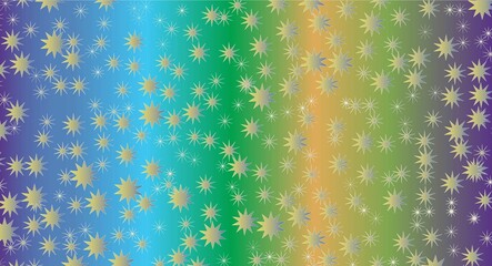 Poster - abstract background with stars