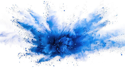 Wall Mural - Blue Color Powder Explosion