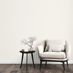 Wall Mural - Elegant simplicity in a modern living room