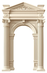 Sticker - Classical architectural column arch