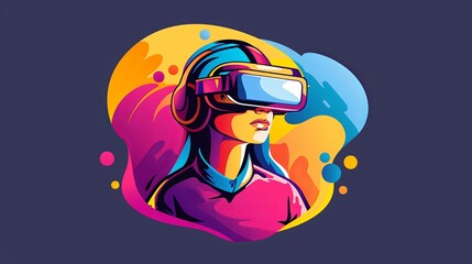 an image of a person using VR and AR googles