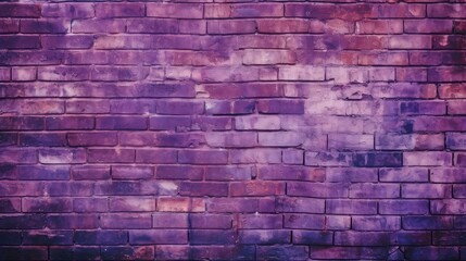 Poster - worn purple brick background