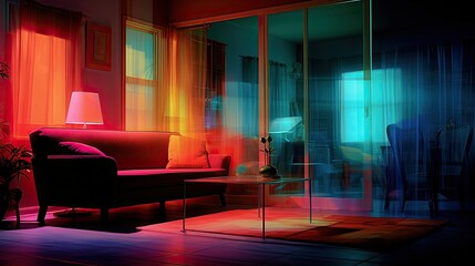 Wall Mural - vibrant blurred bright interior home