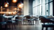 © vectorwin - minimalist blurred modern restaurant interior
