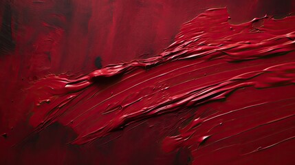 Canvas Print - mystery dark red paint