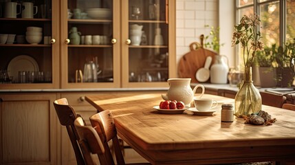 Wall Mural - soft blurred kitchen interior