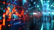 © Kanwal - Realistic representation of fluctuating stock prices on a digital monitor, highlighting the dynamic movements of the market.