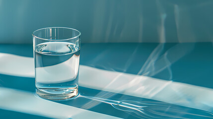 Wall Mural - A glass of water on the table