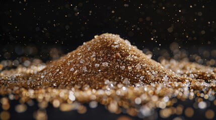 Wall Mural - A pile of sugar sits on top of a table, ready for use in baking or cooking