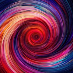 Aufkleber - Vibrant abstract swirl with dynamic, colorful patterns. Perfect for backgrounds, artistic themes, and modern decoration ideas.