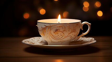 Poster - porcelain tea light