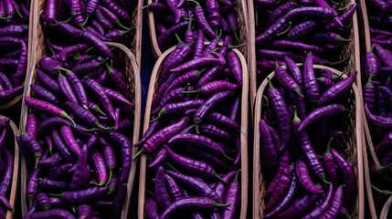 Wall Mural - stall purple cayenne