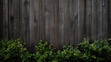 Canvas Print - outdoor dark grey wood