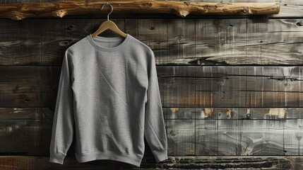 Canvas Print - hanger gray shirt mockup