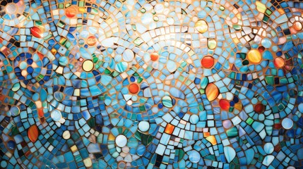 Sticker - mosaic blurred interior design art