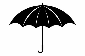 Wall Mural - Umbrella, umbrella silhouette vector  illustration, Umbrella icon