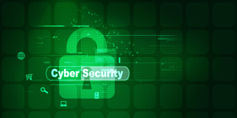 2d illustration Safety concept: Closed Padlock on digital background