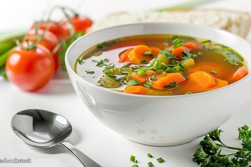 soup food vegetable healthy bowl meal dinner vegetarian tomato diet dish plate lunch delicious pepper red homemade parsley fresh cuisine carrot green cooked