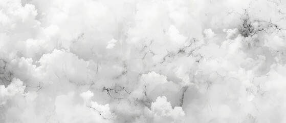 Wall Mural -  Black-and-white photos of cloud formations in the sky