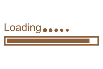 Wall Mural - Loading icon, isolated on white background