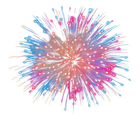 Poster - PNG Colorful firework fireworks night black background