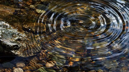 Poster - With each ripple, water carries whispers of distant lands and faraway shores.