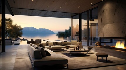 Wall Mural - modern mansion interior