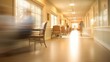 © vectorwin - dreamlike blurred nursing home interior