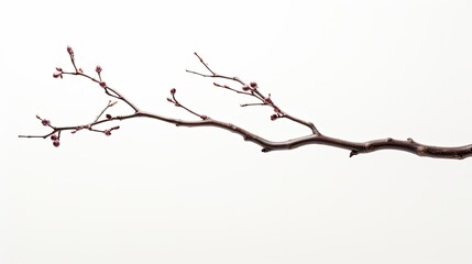 Poster - aesthetic branch plum isolated