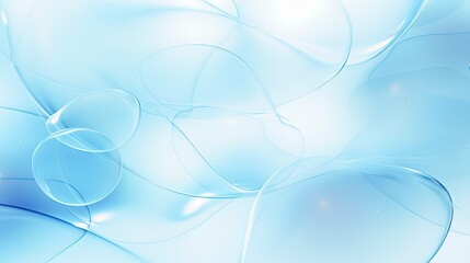 Canvas Print - translucent light blue shapes background