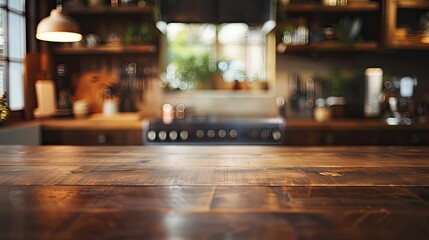 Sticker - countertops blurred brown interior