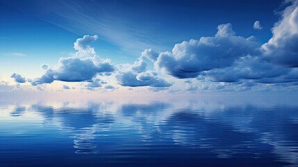 reflection dark blue clouds