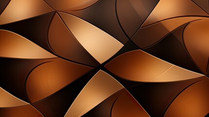 Wall Mural - repetition brown abstract shapes