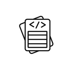 Script icon vector set collection for web